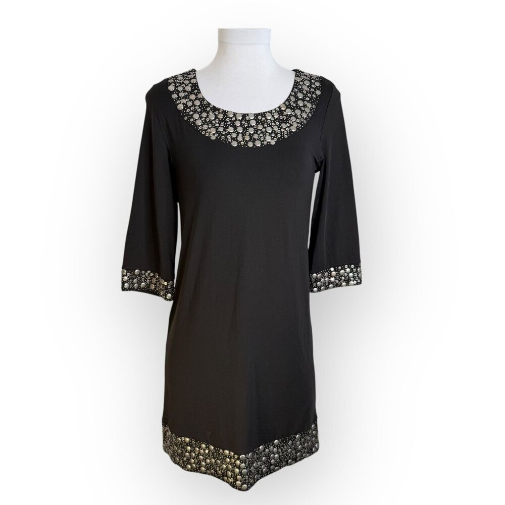 Kensie Embellished Black‎ Dress